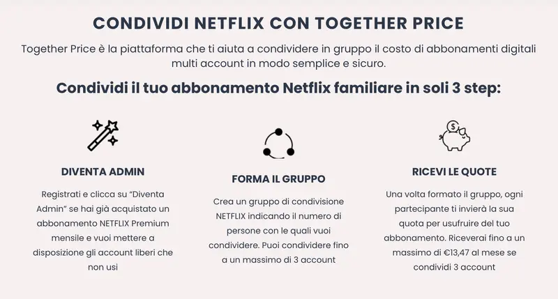 Netflix vuole fermare la condivisione degli abbonamenti con un