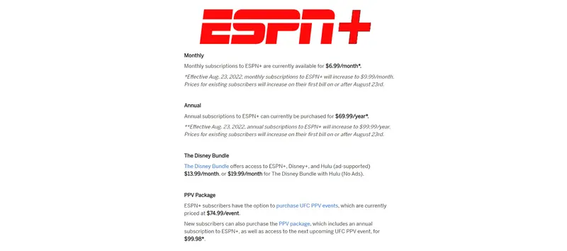 ESPN Plus Deals Discounts For July 2022